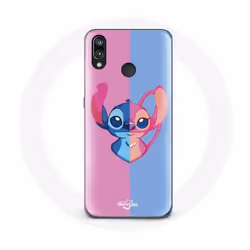 Coque - Huawei - P20 Lite - Souple - Protection - Stitch et Angel Bleu Rose