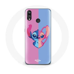 Coque - Huawei - P20 Lite - Souple - Protection - Stitch et Angel Bleu Rose