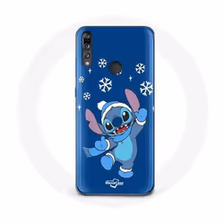 Coque - Huawei - P30 Lite - Souple - Stitch neige Noël - Bleu