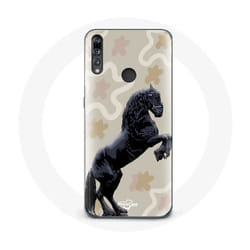 Coque - Huawei - P30 Lite - Noir - Souple - Race de cheval