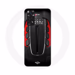 Coque - Audi - Xiaomi Redmi Note 11 4G - Souple - Rouge - Logo RS