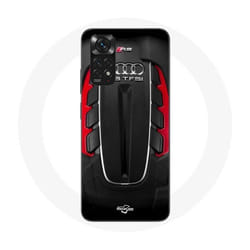 Coque - Audi - Xiaomi Redmi Note 11 4G - Souple - Rouge - Logo RS