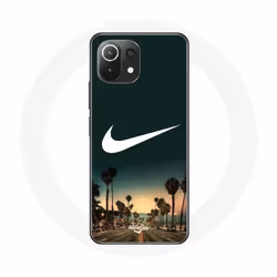 Coque - Nike - Xiaomi Mi 11 Lite - Souple - Vert - Palmier Miami