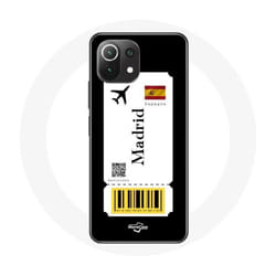 Coque - Xiaomi - Mi 11 Lite - Souple - Billet davion Madrid Espagne - Protection