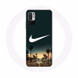Coque - Nike - Poco M3 Pro - Souple - Vert - Palmier Miami