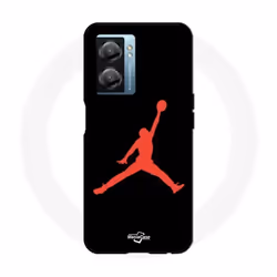 Coque - Jordan - Oppo A77 5G - Logo 23 - Couleur Rouge - Souple