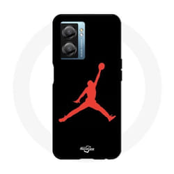 Coque - Jordan - Oppo A77 5G - Logo 23 - Couleur Rouge - Souple