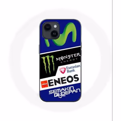 Coque - Monster Energy - Iphone 14 Plus - Souple - Noir - Yamaha Eneos