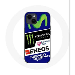 Coque - Monster Energy - Iphone 14 Plus - Souple - Noir - Yamaha Eneos