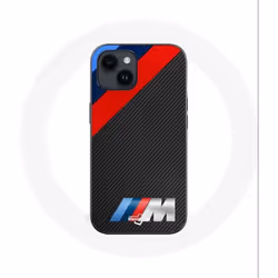 Coque pour Iphone 14 Plus - BMW - M Collection - Souple - Noir - Logo