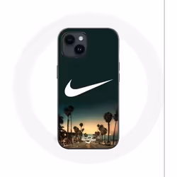 Coque - Nike - Iphone 14 Plus - Souple - Noir - Palmier Miami