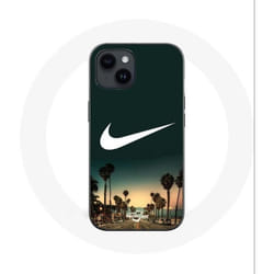 Coque - Nike - Iphone 14 Plus - Souple - Noir - Palmier Miami