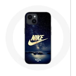 Coque - Nike - Iphone 14 Plus - Logo Doré - Nuit Étoilée - Souple