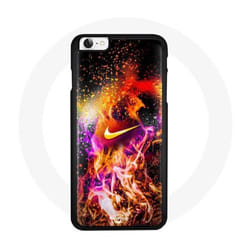 Coque pour Iphone 7 - Nike - Peinture Colorée - Souple - Noir - Mixte