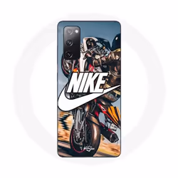 Coque - Nike - Samsung Galaxy S20 FE - Souple - Blanc - Roue Moto