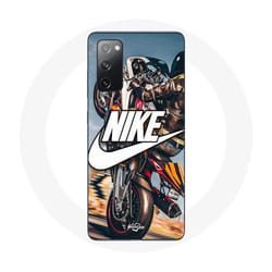 Coque - Nike - Samsung Galaxy S20 FE - Souple - Blanc - Roue Moto