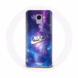 Coque - Nike - Samsung Galaxy A8 2018 - Logo Blanc - Souple - Coloré