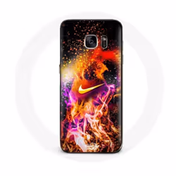 Coque - Nike - Galaxy S7 Edge - Souple - Colorée - Peinture