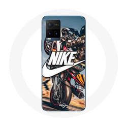 Coque - Nike - Y21s 2021 / Y21 2021 - Souple - Blanc - Roue Moto