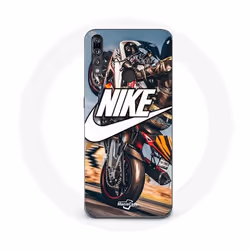 Coque - Nike - P30 Lite - Souple - Blanc - Roue Moto