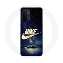 Coque - Nike - Oppo A54 5G - Logo Doré - Nuit Étoilée - Souple