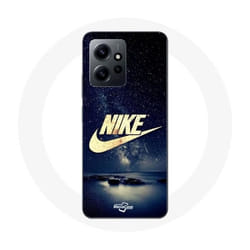 Coque - Nike - Xiaomi Redmi Note 12 4G - Logo Doré - Nuit Étoilée - Souple
