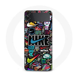 Coque - Nike - Galaxy Z Flip3 - Coloré - Souple - Motif Pikachu et Goku