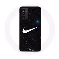 Coque - Nike - Galaxy A14 5G - Noir - Galaxie étoilée - Souple