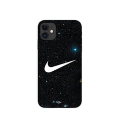Coque - Nike - Iphone 12 - Galaxie étoilée - Souple - Noir
