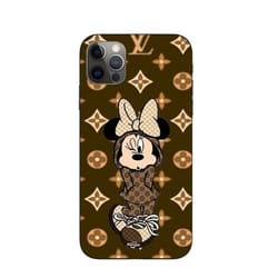 Coque - Disney - Iphone 14 Pro Max - Minnie - Marron - Souple