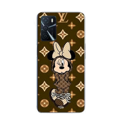 Coque - Disney - Minnie - Oppo A16 - Marron - Souple - Synthétique