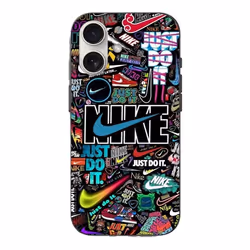 Coque Iphone 16 Plus - Nike - Colorée - Souple - Motif Pikachu et Goku - Just Do It
