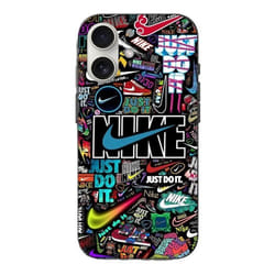 Coque Iphone 16 Plus - Nike - Colorée - Souple - Motif Pikachu et Goku - Just Do It