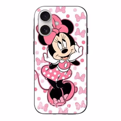 Coque - Disney - Iphone 16 - Minnie Mouse - Rose - Souple