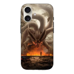 Coque - Naruto - Iphone 16 Plus - Noir - Souple - Motif Kurama