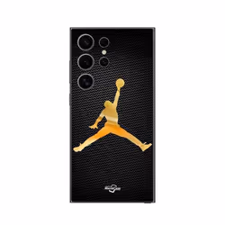 Coque - Jordan - Galaxy S24 Ultra - Logo 23 - Couleur dorée - Souple