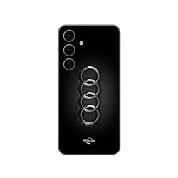 Coque - Audi - Samsung Galaxy S24 FE - Logo de voiture - Noir - Souple