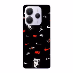 Coque - NIKE - Redmi Note 14 5G - Souple - Sportif - Jordan Blanc Rouge Noir