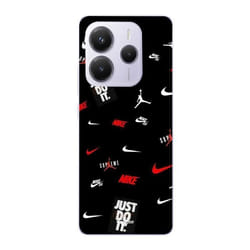 Coque - NIKE - Redmi Note 14 5G - Souple - Sportif - Jordan Blanc Rouge Noir