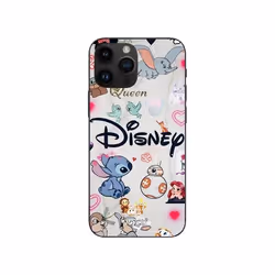Coque de téléphone - Disney - Iphone 13 Pro Max - Souple - Silicone - Personnages Stitch Ariel Dumbo