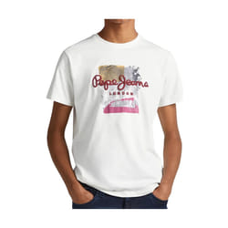 T-Shirt Pepe Jeans Melbourne Blanc pour Homme