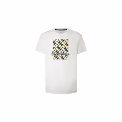 T-shirt PEPE JEANS WARREN FUTURE ECRU Blanc - Homme/Adulte - 100% coton - Manches courtes - Col arrondi