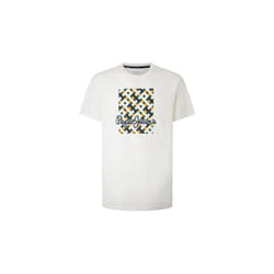 T-shirt PEPE JEANS WARREN FUTURE ECRU Blanc - Homme/Adulte - 100% coton - Manches courtes - Col arrondi