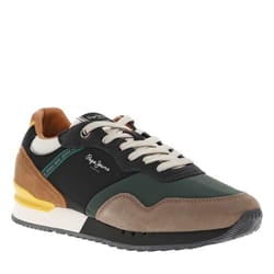 Baskets running talon plat - PEPE JEANS - Multicolores - Vert - Homme