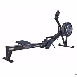 Rameur ION Fitness Norfolk – Volant d’inertie 5 kg – Résistance air – Pliable –  LCD