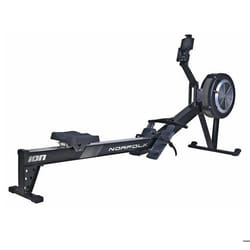 Rameur ION Fitness Norfolk – Volant d’inertie 5 kg – Résistance air – Pliable –  LCD