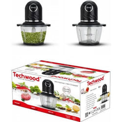Mini Hachoir - TECHWOOD - 800mL - 300W - Lames Inox - Couvercle lavable