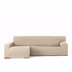 Housses de canapé M/0 Chaise Longue Troya Gauche C/0 - Matière : 60% polyester, 35% coton, 5% élastomère - Couleur : 00-BRUT  ...