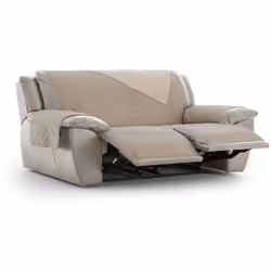 Housse de canapé pratique Relax Norvège 3 places x 2 C/00 - Matériau : 100 % polyester. - Couleur : 00-BRUT - Nettoyage et en ...