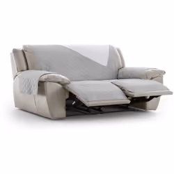 Housse de canapé pratique Relax Norvège 3 places x 2 C/06 - Matériau : 100 % polyester. - Couleur : 06-GRIS - Nettoyage et en ...